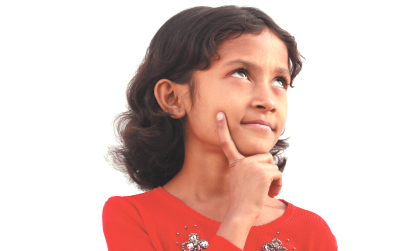 thoughtful girl